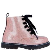 Garvalin Girls Zip Lace Ankle Boot - Rose Glitter - Eu26/K8.5 image