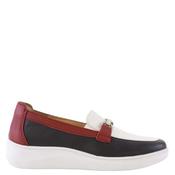 G Comfort Womens Slip On Shoe - Red Navy - 38 image