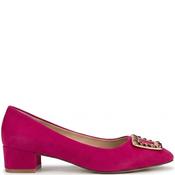 Valentino Conte Womens Low Heel Court Sh - Fuchsia Suede - 37 image