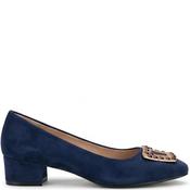 Valentino Conte Womens Low Heel Court Sh - Navy Suede - 37 image