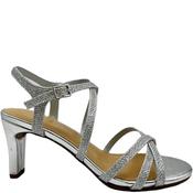 Jane Klain Womens Ankle Strap Sandal - Silver - 39 image