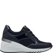 Marco Tozzi Womens Wedge Lace Trainer - Dark Navy - 40 image
