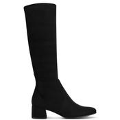 Marco Tozzi Womens Zip High Leg Boot - Black Suede - 37