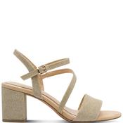 Marco Tozzi Womens Mid Heel Strap Sandal - Platinum - 36 image