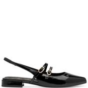 Marco Tozzi Womens Low Heel Slingback - Black Patent - 40 image