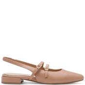 Marco Tozzi Womens Low Heel Slingback - Cappuccino - 40 image