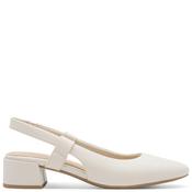 Marco Tozzi Womens Low Heel Sling Back - Cream - 39 image