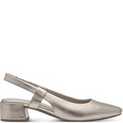 Marco Tozzi Womens Low Heel Sling Back - Platinum - 38 image