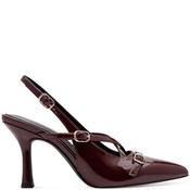 Marco Tozzi Womens Strap Low Heel - Chianti Patent - 37