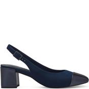 Marco Tozzi Womens Sling Back Court - Navy Suede - 38 image