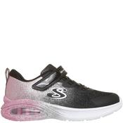 Skechers Girls Max Advance Trainer - Black Rose Gold - Uk K10