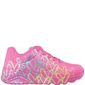 Skechers Girls Trainers - Hot Pink Multi - Uk K13