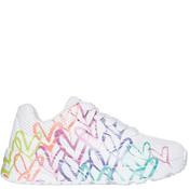 Skechers Girls Trainers - White Multi - K11/Eu29
