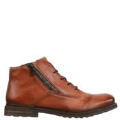 Bugatti Mens Zip Lace Ankle Boot - Cognac Leather - 41 image