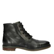 Bugatti Mens Zip Lace Ankle Boot - Black Leather - 41 image