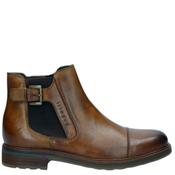 Bugatti Mens Buckle Zip Ankle Boot - Cognac - 47