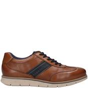 Bugatti Mens Zip Lace Casual Shoe - Cognac - 43 image