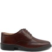 Easyflex Mens Leather Upper Lace Shoe - Brown Leather - 7