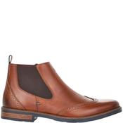 Rieker Mens Zip Lace Ankle Boot - Brown - 41 image