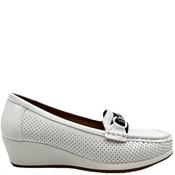 Redz Womens Wedge Chain Loafer - White - 41 image