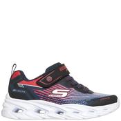 Skechers Boys Trainers - Black Red - Uk K10 image