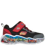 Skechers Boys Play Scene Trainer - Black Red - Uk K7 image
