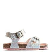 Pablosky Girls Flat Ankle Strap Sandal - Silver - Eu27/K9