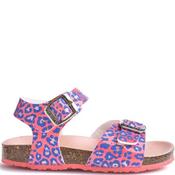 Pablosky Girls Ankle Strap Sandal - Coral Multi - Eu28/K10