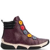 Rieker Womens Warm Lined Zip Ankle Boot - Red - 37