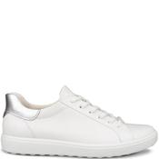 Ecco Womens Soft Lace Trainer - White - 38 image