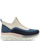 Rieker Womens Wedge Zip Trainer - Blue - 39 image
