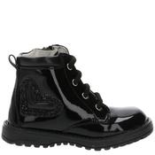 Primigi Girls Zip Lace Ankle Boot - Black Patent - Eu35/J2.5 image
