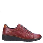 Rieker Womens Wedge Shoe - Wine - 41