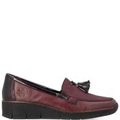 Rieker Womens Women S Brown Leather Elas - Red - 36 image