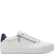 S Oliver Womens Zip Lace Trainer - White Navy - 41 image