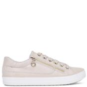 S Oliver Womens Zip Lace Trainer - Beige - 41 image