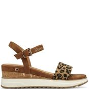 S Oliver Womens Wedge Strap Sandal - Leopard - 37 image