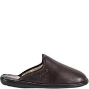 Berevere Mens Mule Slipper - Burgundy Leather - 41