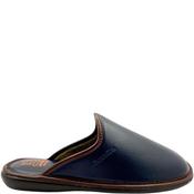 Berevere Mens Mule Slipper - Navy Leather - 41 image