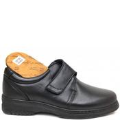 Pinoso Mens Extra Wide Fit Velcro Shoe - Black - 42