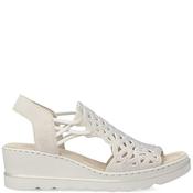 Rieker Womens Wedge Sandal - Beige - 38 image