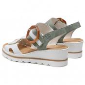 Rieker Womens Wedge Buckle Strap Sandal - White Multi - 39 image