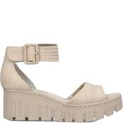 Rieker Womens Wedge Strap Sandal - Beige - 38 image