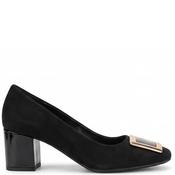 Redz Womens Low Court Heel - Black - 37 image