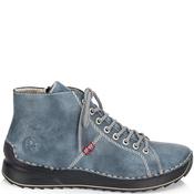 Rieker Womens Zip Lace Ankle Boot - Blue - 37