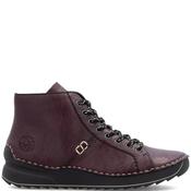 Rieker Womens Zip Lace Ankle Boot - Red - 38 image