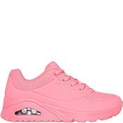 Skechers Womens Uno Lace Trainer - Coral - Uk 3