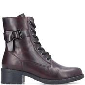 Rieker Womens Zip Lace Boot - Red - 37 image