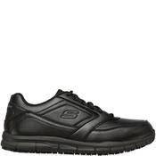 Skechers Mens Slip Resistant Lace Shoe - Black - 13 image