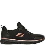 Skechers Womens Slip Resistant Trainer - Black Rose - Uk 4
